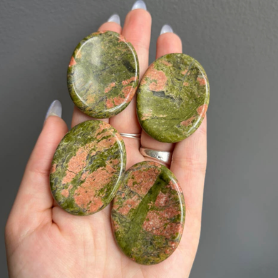 Unakite Crystal Worry Stone