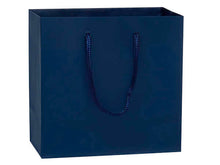 Load image into Gallery viewer, Matte Paper Cord Handle Gift Bags: Aqua Matte / 100 Pack / Cub 8x4x10"