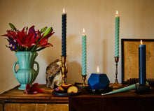 Load image into Gallery viewer, 10" Rope Taper Candles: Robin's egg blue