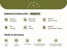 Load image into Gallery viewer, Vintage Dishes Swedish Dishcloth | Reusable Paper Towels