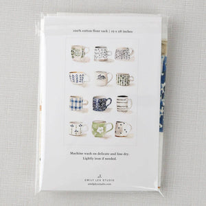 Tea towel - mugs