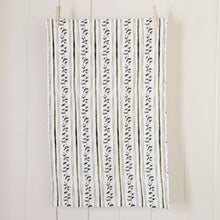 Load image into Gallery viewer, Holly stripe cotton tea towel