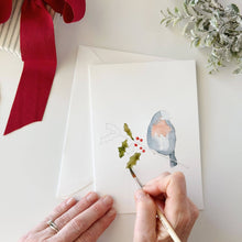 Load image into Gallery viewer, Festive friends paintable notecard