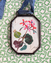 Load image into Gallery viewer, Geranium No. 1 ~ Art Locket Ornament Floral Handmade 