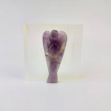Load image into Gallery viewer, Amethyst Angel 7 Chakra Figurine Pocket Angel