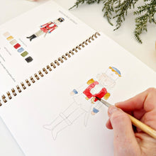 Load image into Gallery viewer, Nutcracker watercolor workbook