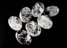 Load image into Gallery viewer, Palm Stone | Crystal Quartz |Thumb Crystal | Pocket Gemstone: Flat Back Side(Flat Stone)