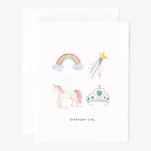 Load image into Gallery viewer, Birthday girl greeting card