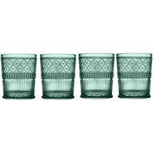 Load image into Gallery viewer, Claro Dark Green Double Old Fashion, Set of 4