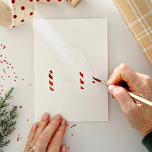 Load image into Gallery viewer, Gingerbread paintable notecards