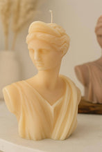 Load image into Gallery viewer, Artemis Bust Candle Greek Goddess Soy Wax Statue: Grey / Unscented