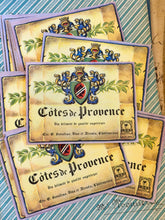 Load image into Gallery viewer, Vintage French Cotes de Provence Labels - Set of 5