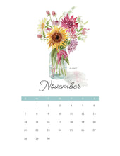 Load image into Gallery viewer, 2027 Floral Wall Calendar — Signed &amp; Numbered