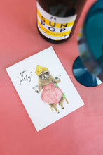 Load image into Gallery viewer, Greeting Card - You Party? Funny Raccoon