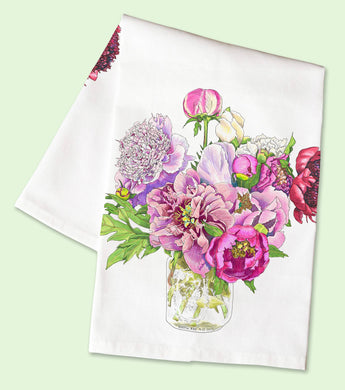 Peak Peonies - Tea Towel