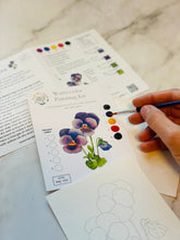 Load image into Gallery viewer, Pansy Watercolor Kit