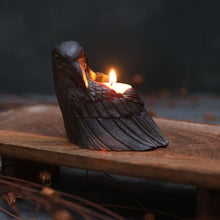 Load image into Gallery viewer, Crow Candle – 100% Beeswax – Black – 4” Handcrafted