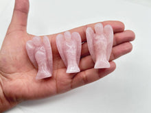 Load image into Gallery viewer, Rose Quartz Angel 2" Semi-Precious Gemstone Figurine