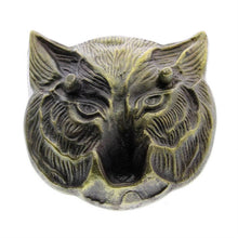 Load image into Gallery viewer, Fox Cast Metal Dish - Antique Brass.  Brass Plated Aluminum
