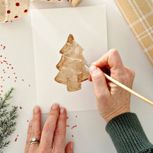 Load image into Gallery viewer, Gingerbread paintable notecards