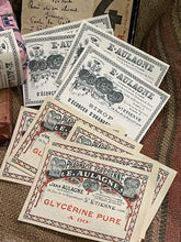 Load image into Gallery viewer, Antique French Labels in bundles of 8