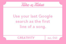 Load image into Gallery viewer, Take-a-Ticket: Creativity