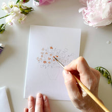 Load image into Gallery viewer, Bouquets paintable notecards