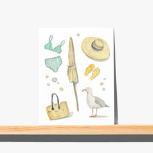 Load image into Gallery viewer, Greeting Card  -  Watercolor Coastal Beach Card