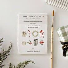 Load image into Gallery viewer, Classic christmas paintable gift tags