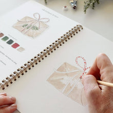 Load image into Gallery viewer, Classic christmas watercolor workbook