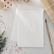 Load image into Gallery viewer, Gingerbread paintable notecards