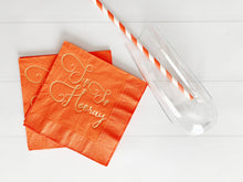 Load image into Gallery viewer, Aperol Spritz Sip Sip Hooray Cocktail Napkins - Orange