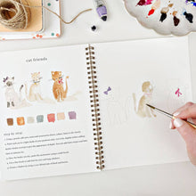 Load image into Gallery viewer, Animals watercolor workbook