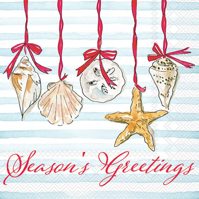 Paper Cocktail Napkins 20 ct Seasons Greetings Christmas