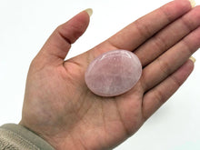 Load image into Gallery viewer, Rose Quartz Gemstone Worry/Thumb Stones (45x35x10mm): 1KG/2.2LBS