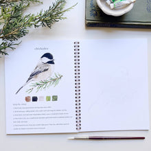 Load image into Gallery viewer, Birds watercolor workbook