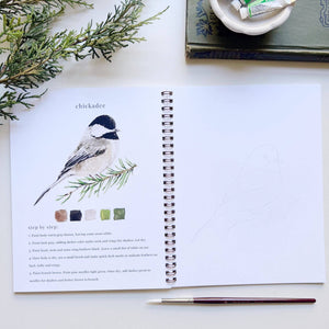 Birds watercolor workbook