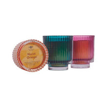 Load image into Gallery viewer, Glass Candles – Pure Beeswax – Garden Party Collection: Neroli Orange