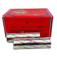Load image into Gallery viewer, Three Kings Charcoal Briquettes LRG Display (100 Briquettes)