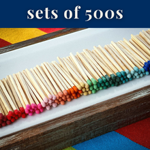 Load image into Gallery viewer, 2" Matches - sets of 500s Bulk / Loose / Raw: Rainbow