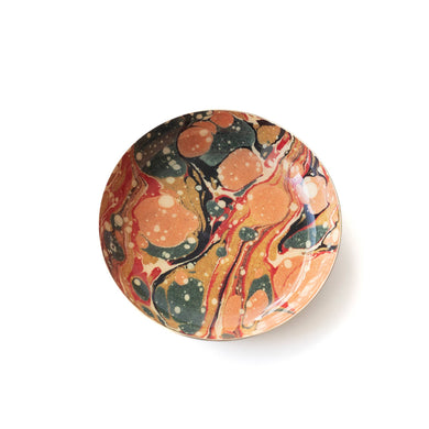 Round Enamel Tray - Marbled