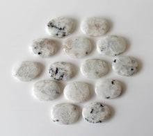 Load image into Gallery viewer, Palm Stone | Rainbow Moonstone | Thumb Crystal | Pocket Gems: Thumb Indent (Worry Stone)