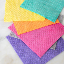 Load image into Gallery viewer, Biodegradable Dish Cloths – Yellow/Orange Set
