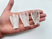 Load image into Gallery viewer, Clear Quartz Angel 2" Semi-Precious Gemstone Figurine
