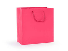 Load image into Gallery viewer, Matte Paper Cord Handle Gift Bags: Aqua Matte / 100 Pack / Cub 8x4x10"