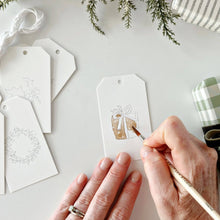 Load image into Gallery viewer, Classic christmas paintable gift tags