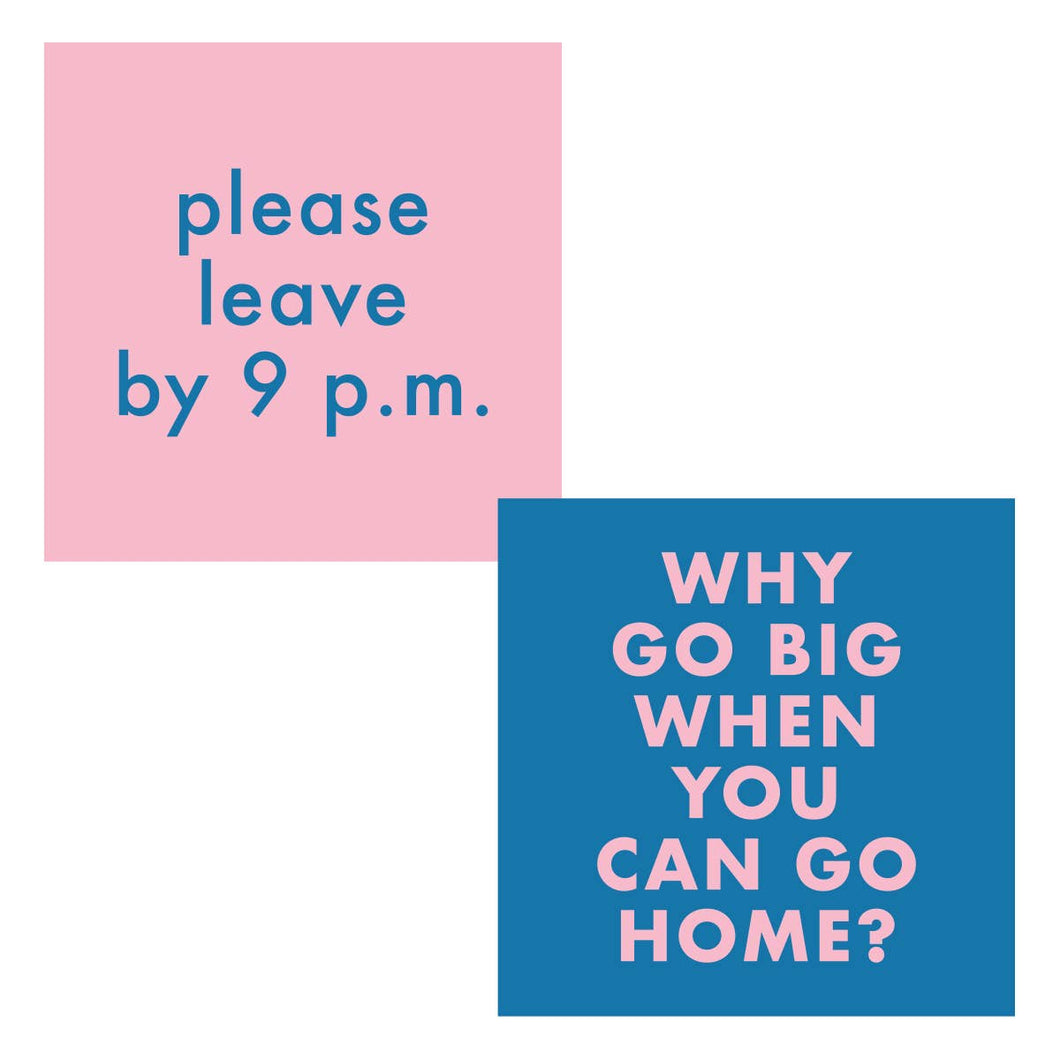 Double Sided Funny Cocktail Napkins | Home/9 PM