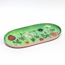 Load image into Gallery viewer, Oval Enamel Tray - Festival of Flowers