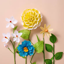 Load image into Gallery viewer, Silk Paper Cosmo Flowers - Blue