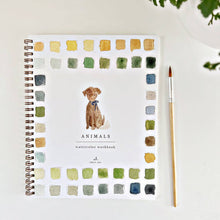 Load image into Gallery viewer, Animals watercolor workbook